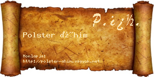 Polster Áhim névjegykártya